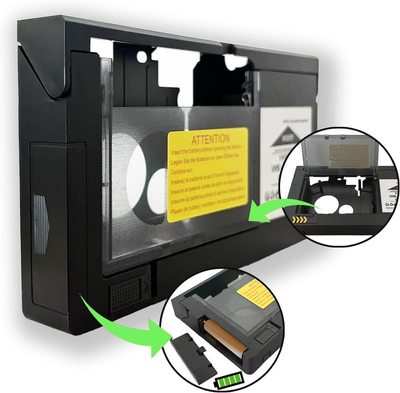 BECBOLDF VHS-C to VHS Motorized Cassette Adapter - Tape Converter for Playback on Standard VHS Players. for VCA115 (Not Compatible with Hi8, 8mm, or Mini DV Tapes) - Image 5